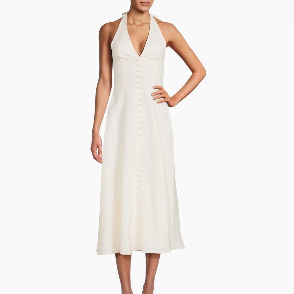 Faithfull the Brand Cream Maxi Dress